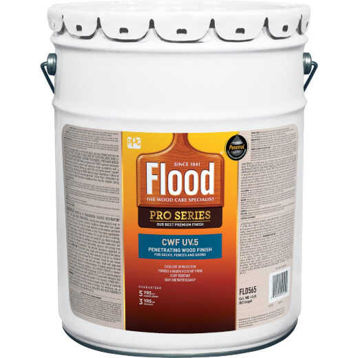 Flood CWF - UV5 Pro Series Wood Finish Exterior Stain, Natural, 5 Gal.
